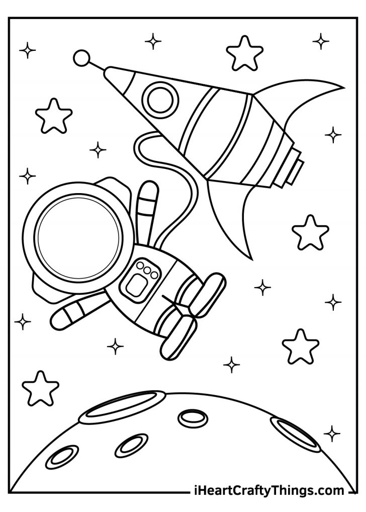 Space Printable Coloring Pages