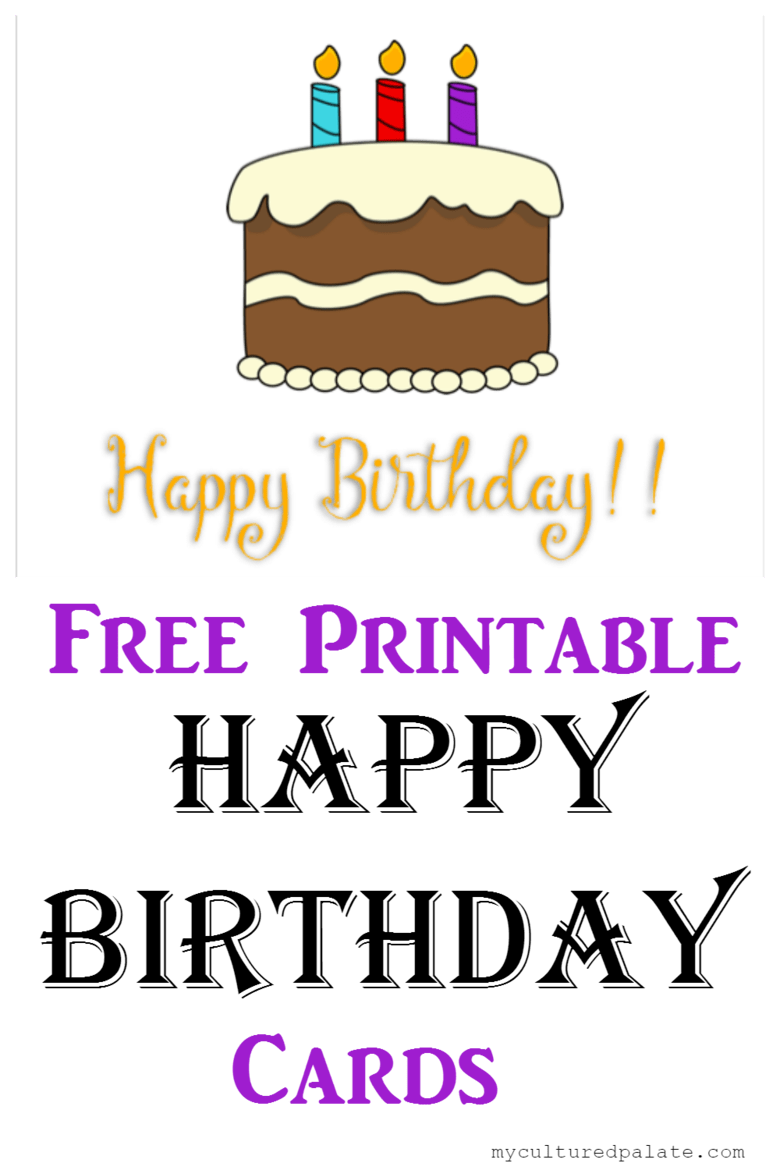 40 Free Birthday Card Templates Templatelab Free Printable Birthday 