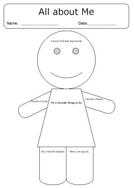 5 About me Preschool Worksheets Free PDF At Worksheeto