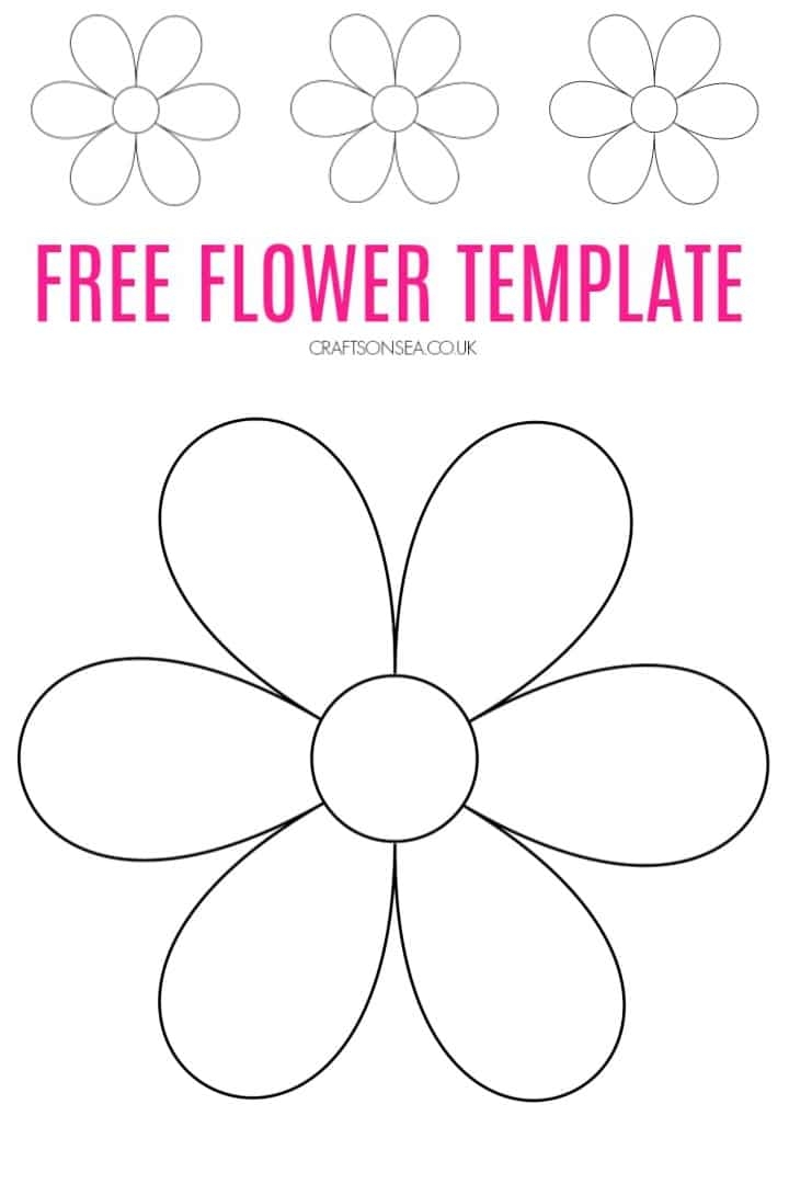 5 Petal Flower Template Free Printable Free Printable Free Printable 