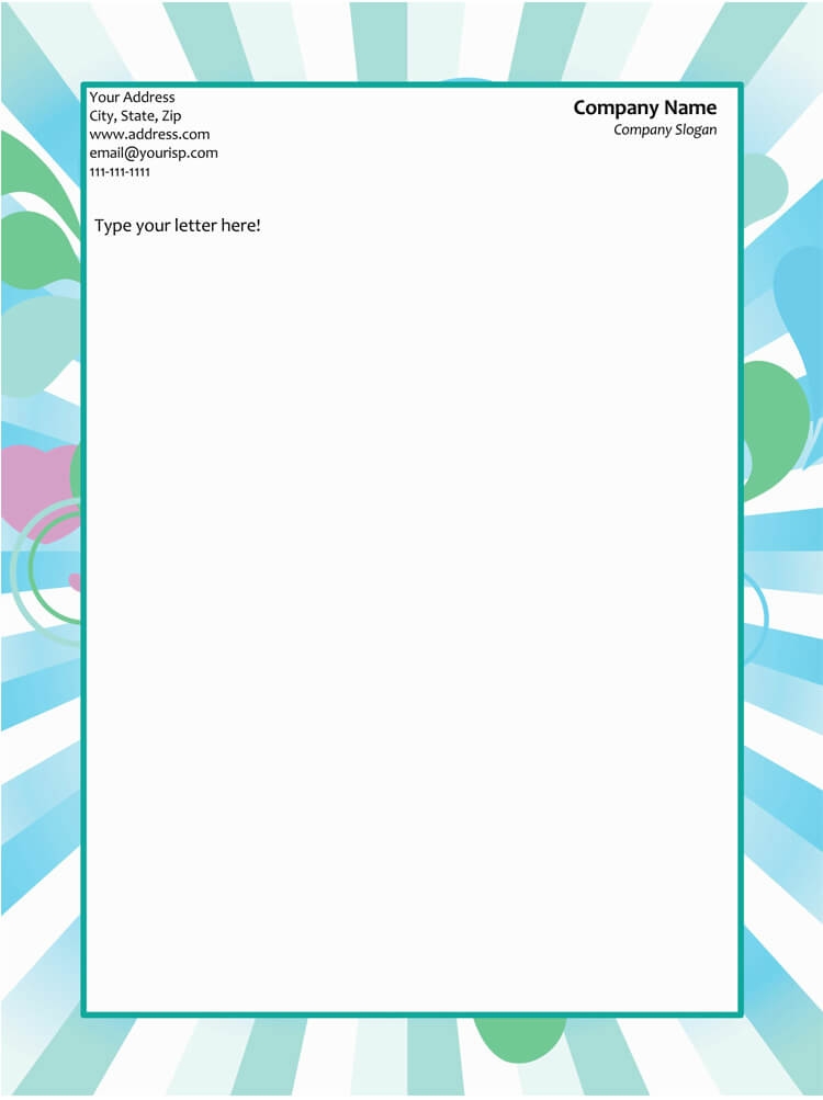 50 Free Letterhead Templates for Word Elegant Designs