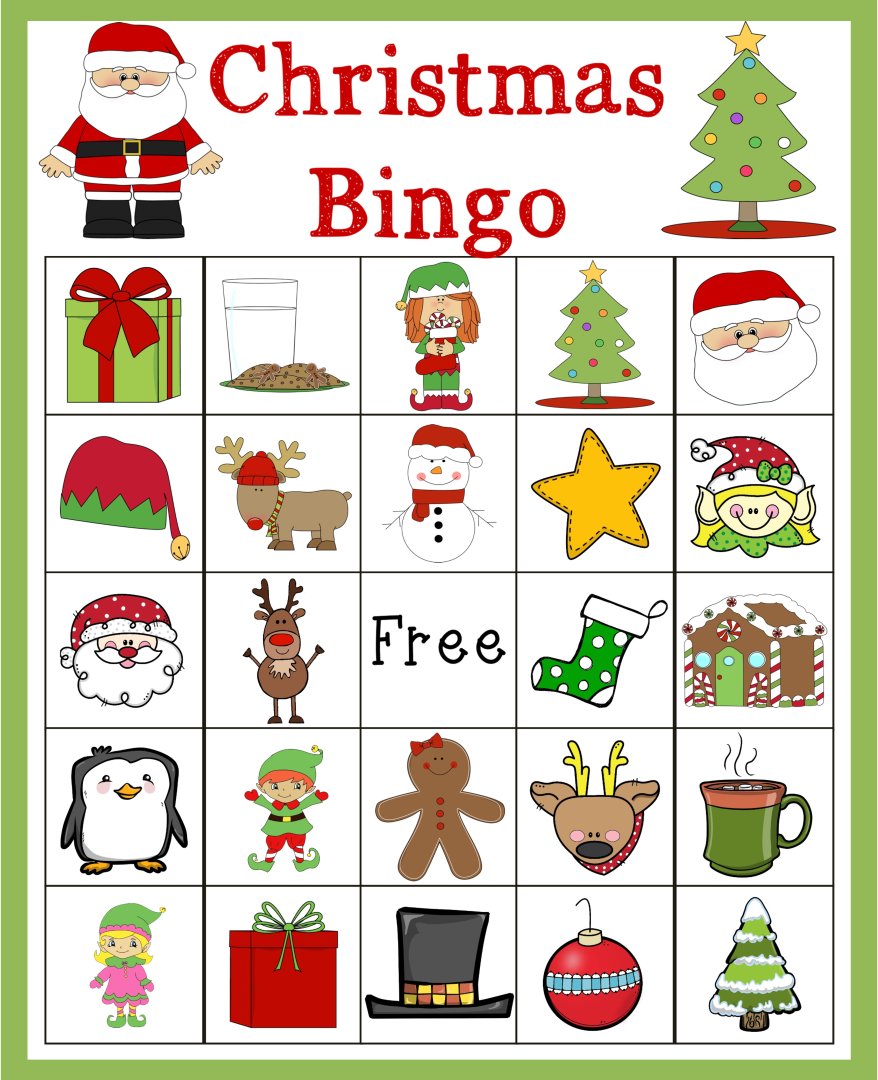 Christmas Bingo Printable Games