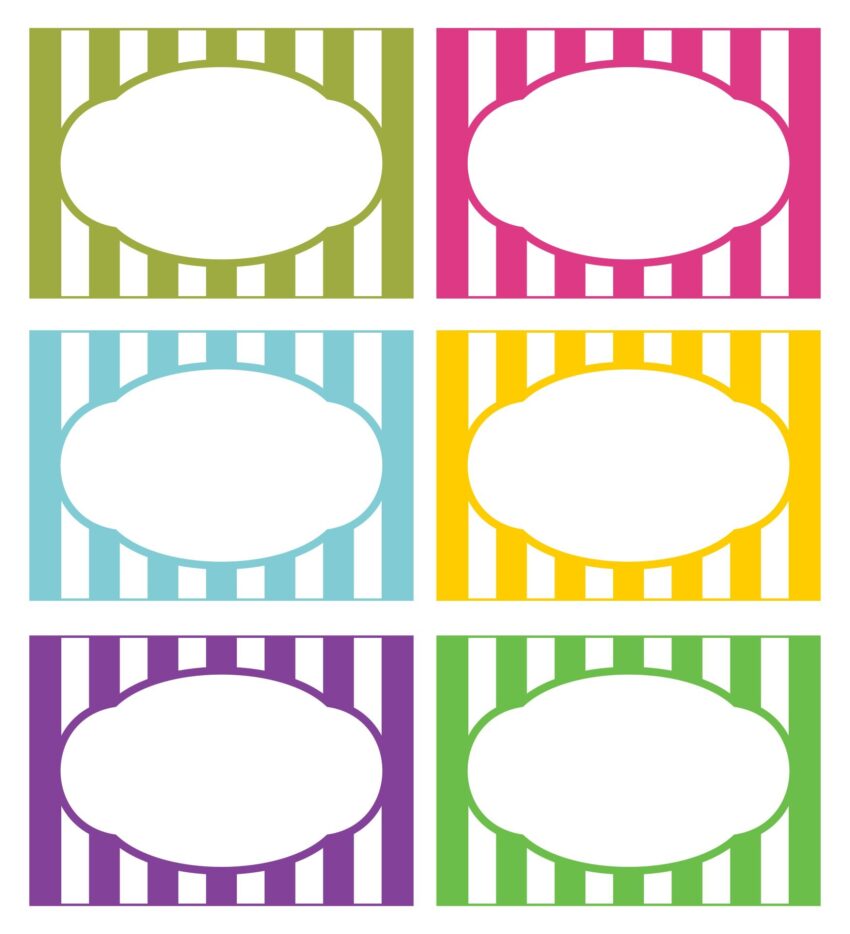 9 Best Images Of Free Printable Label Templates Oval Label Free