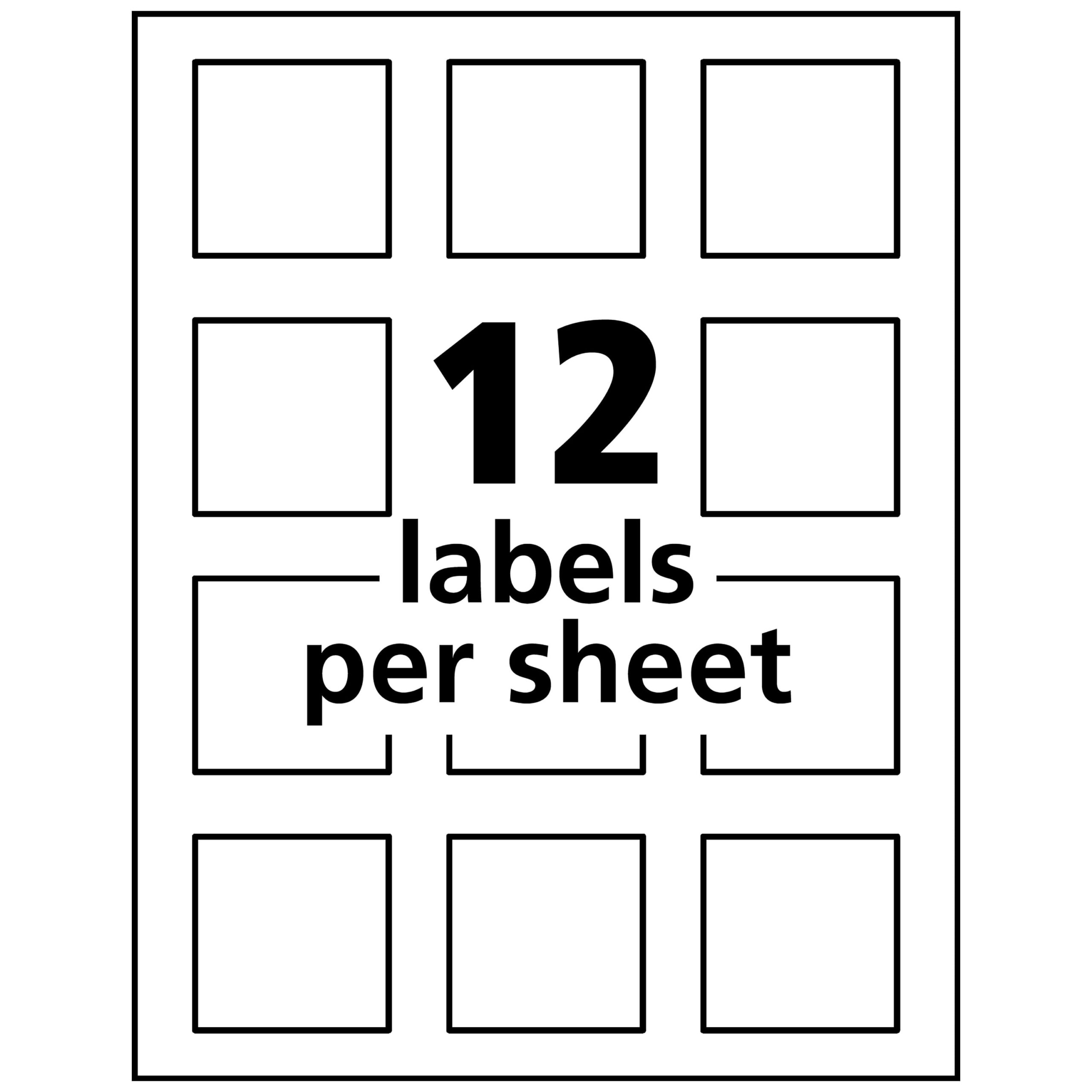 Avery 2 X 2 Label Template Get What You Need For Free
