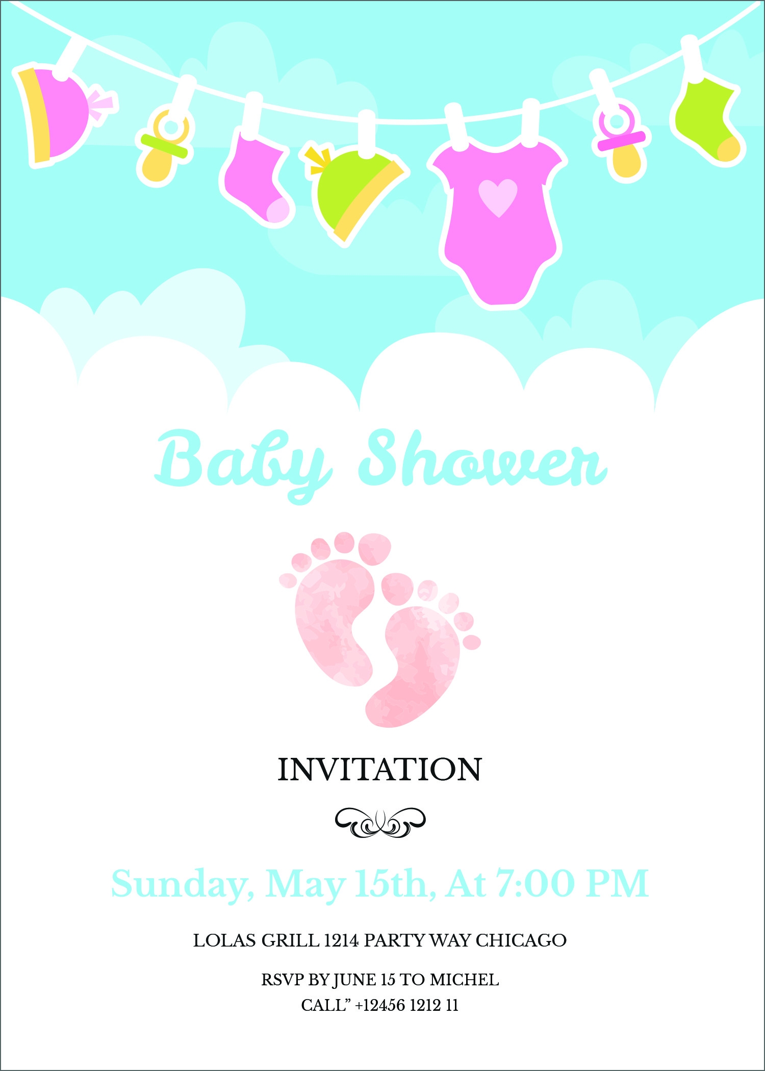 Templates Free Printable Cards For Baby Shower