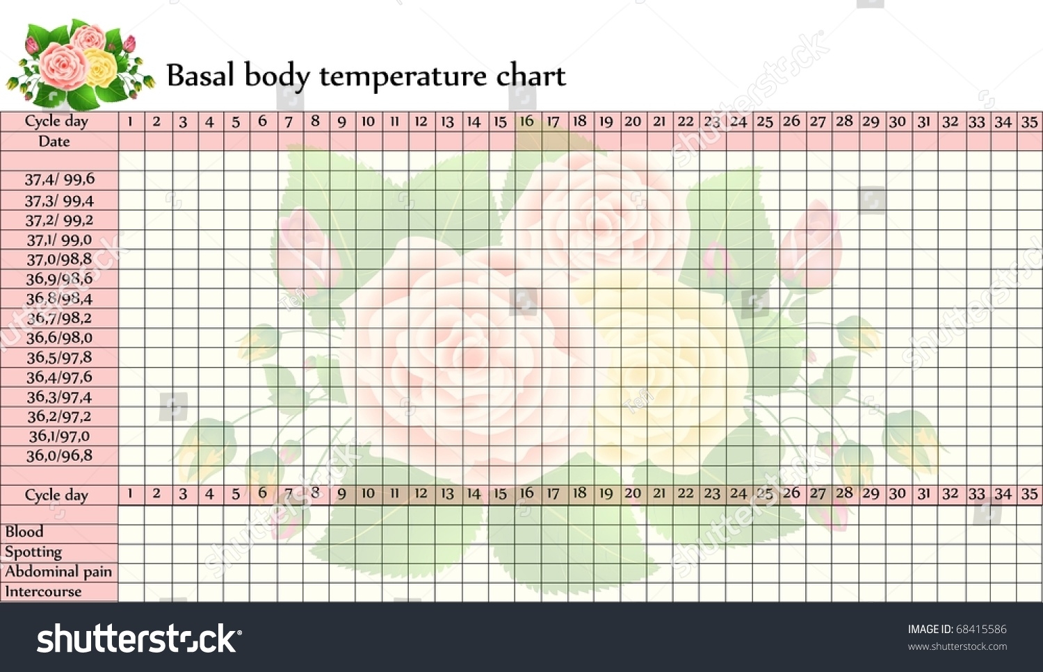 Basal Body Chart Printable
