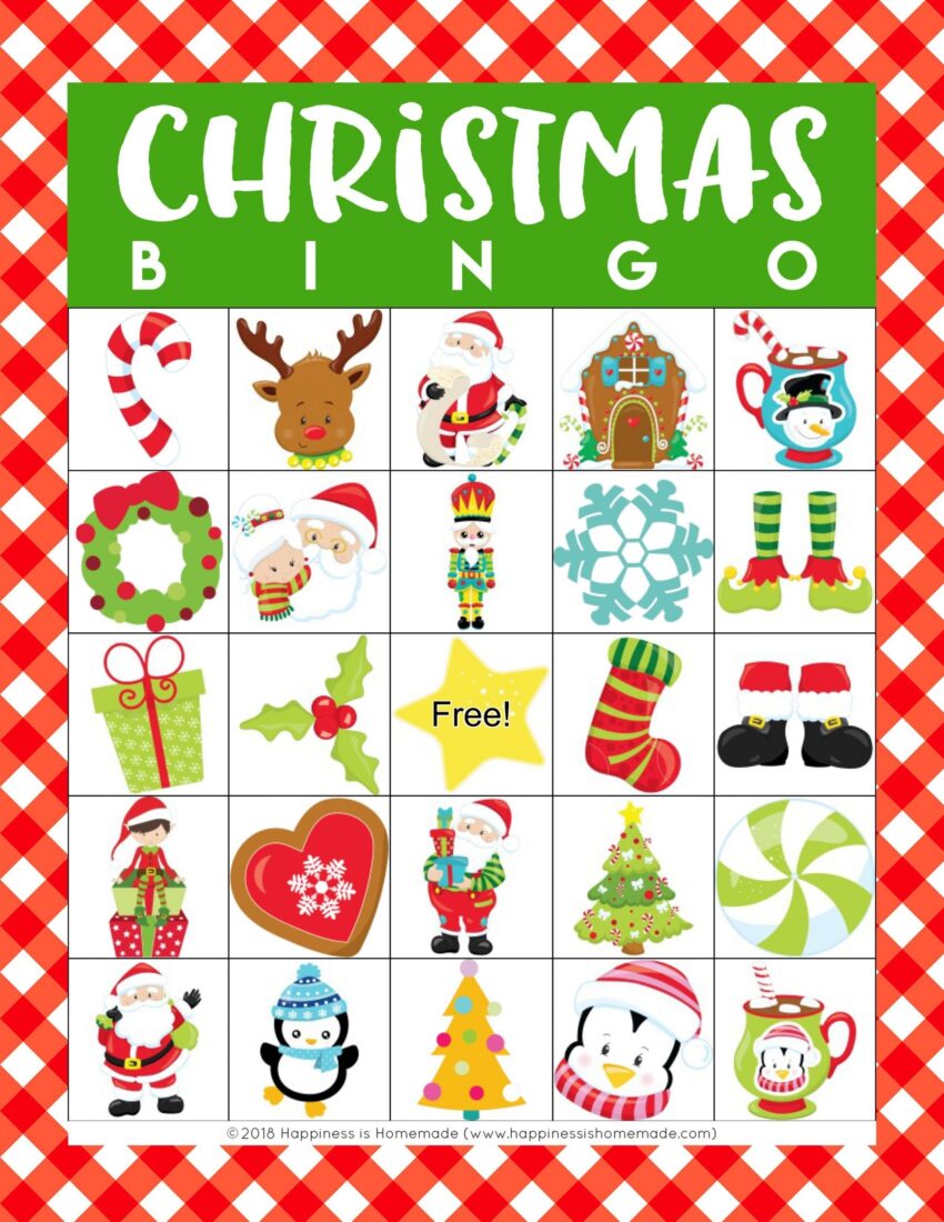 Christmas Bingo Game Printables This Festive Christmas Printable