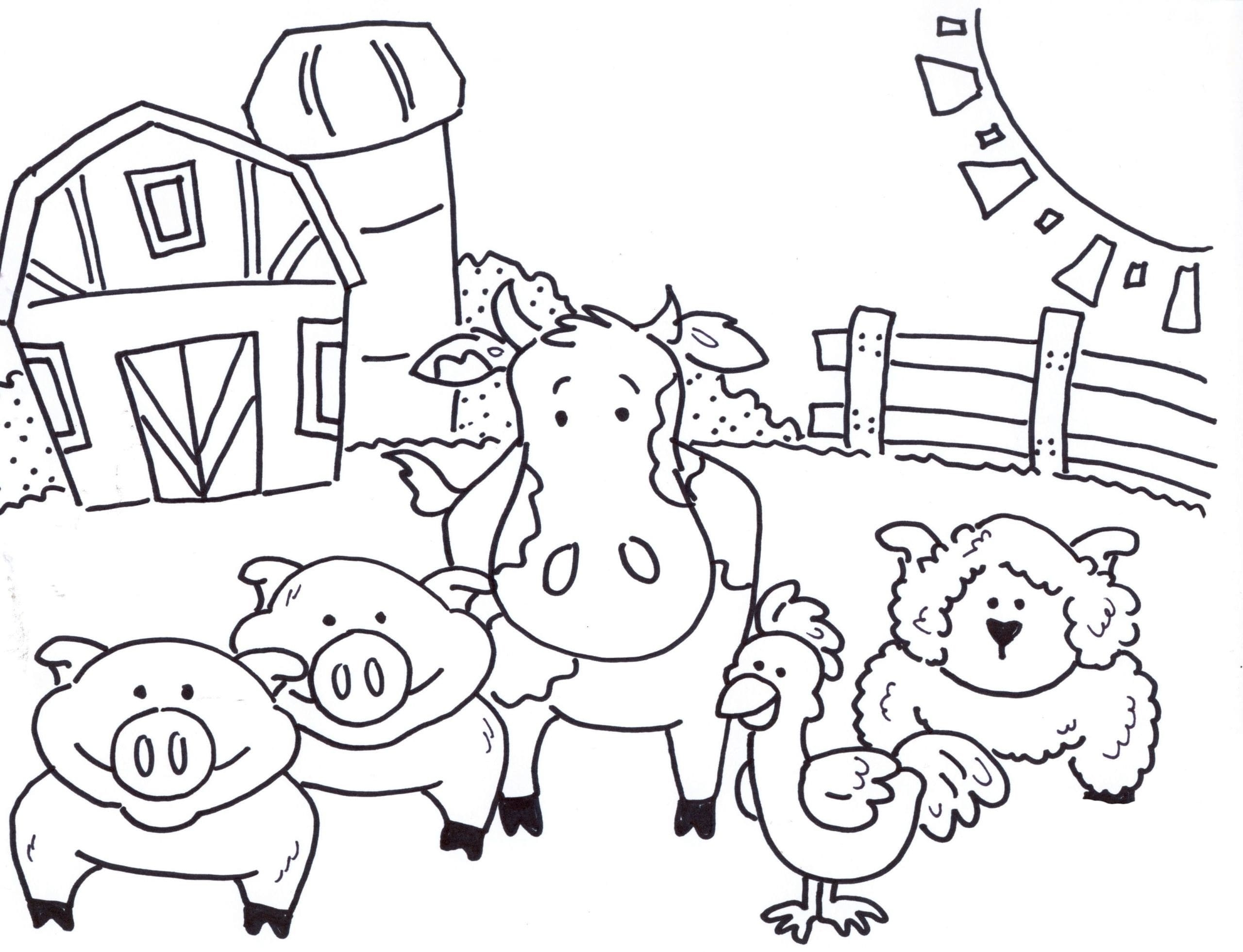 Farm Printable Coloring Pages