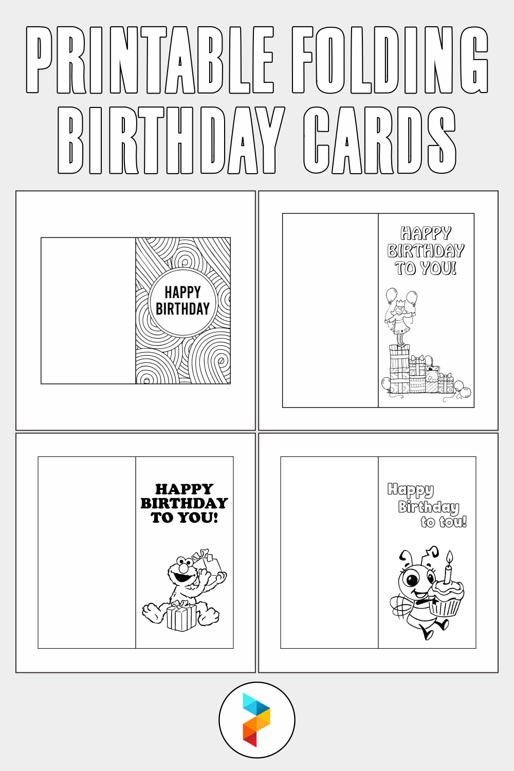 Foldable Free Printable Birthday Card