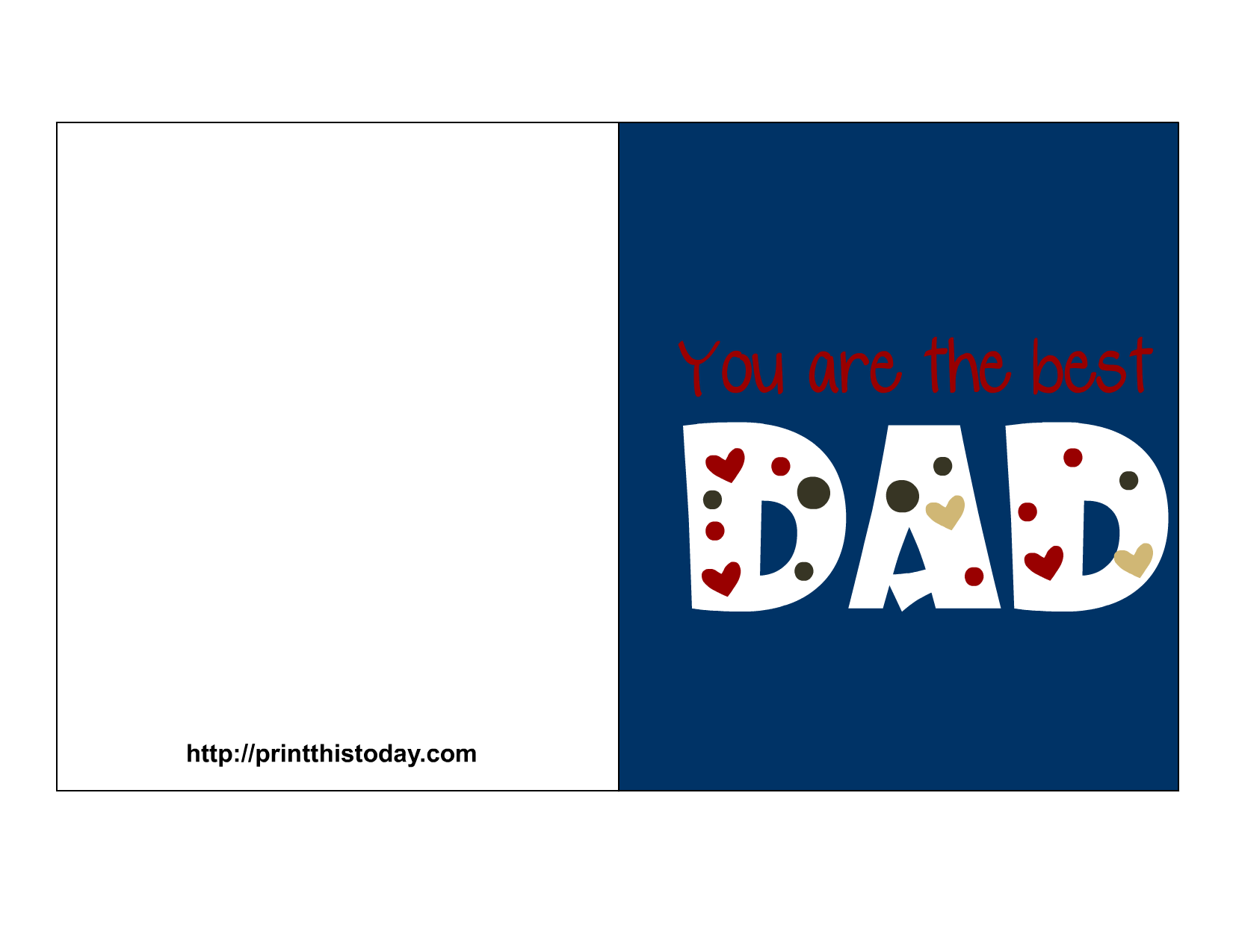 Free Fathers Day Printable Cards