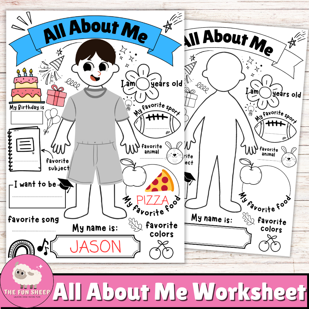 Free Printable All About Me Posters