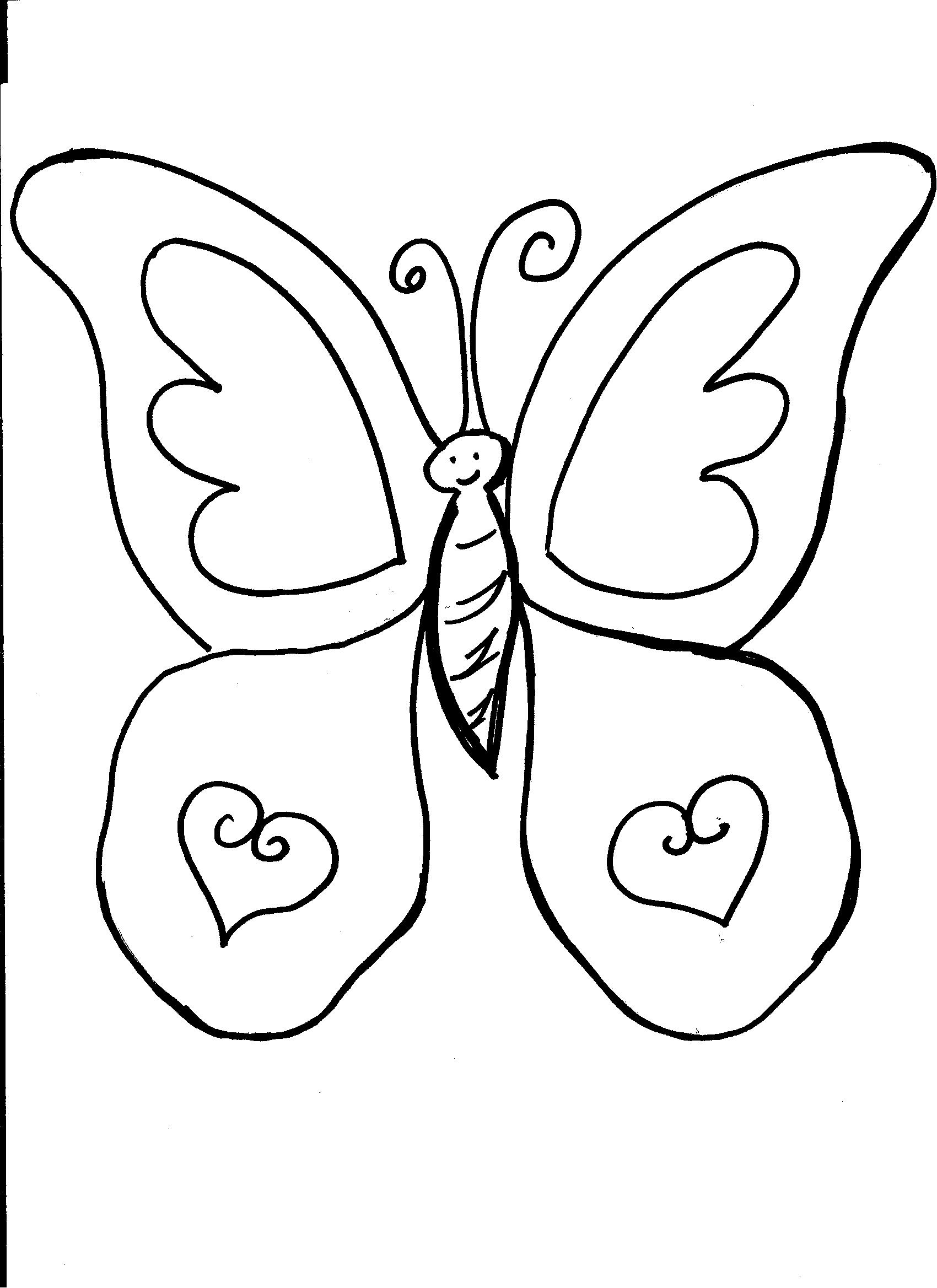 Free Butterfly Coloring Pages Printable