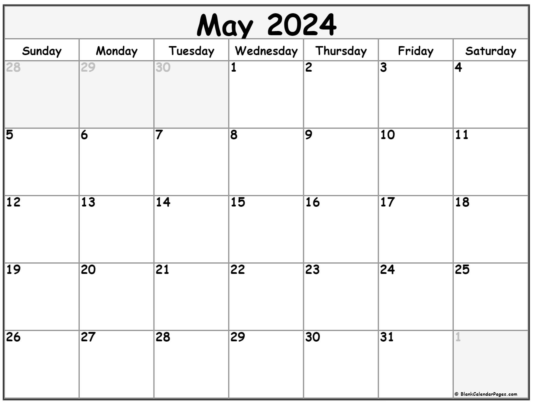 Free Printable Calendar 2024 Monthly May Briny Coletta