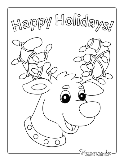 Christmas Coloring Pages Easy Printable