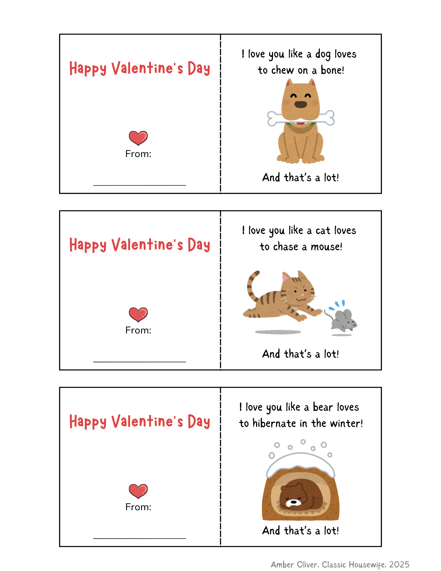 FREE Printable Kids Valentine 39 s Cards Wrinkles And Rainbows