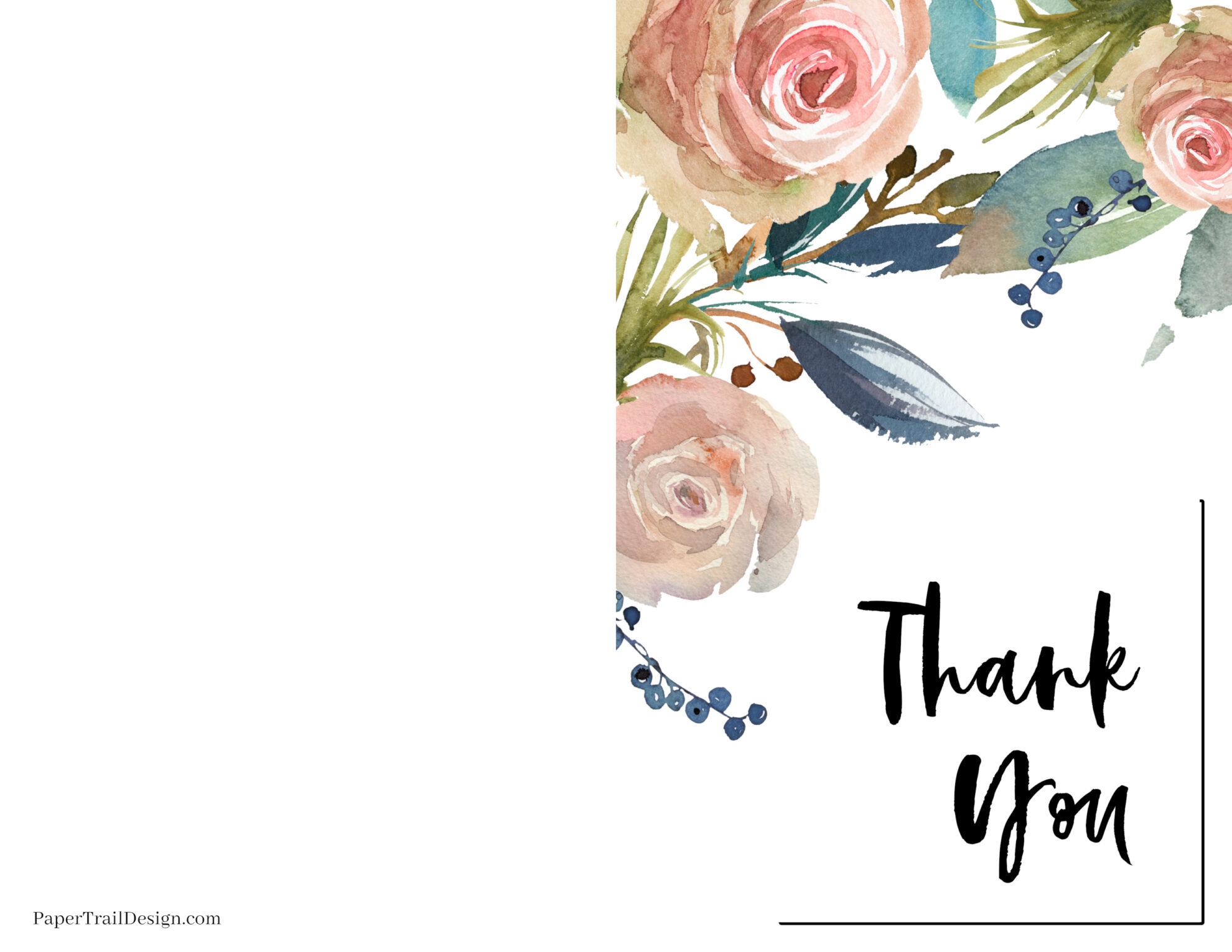 Templates Free Printable Cards For Thank You
