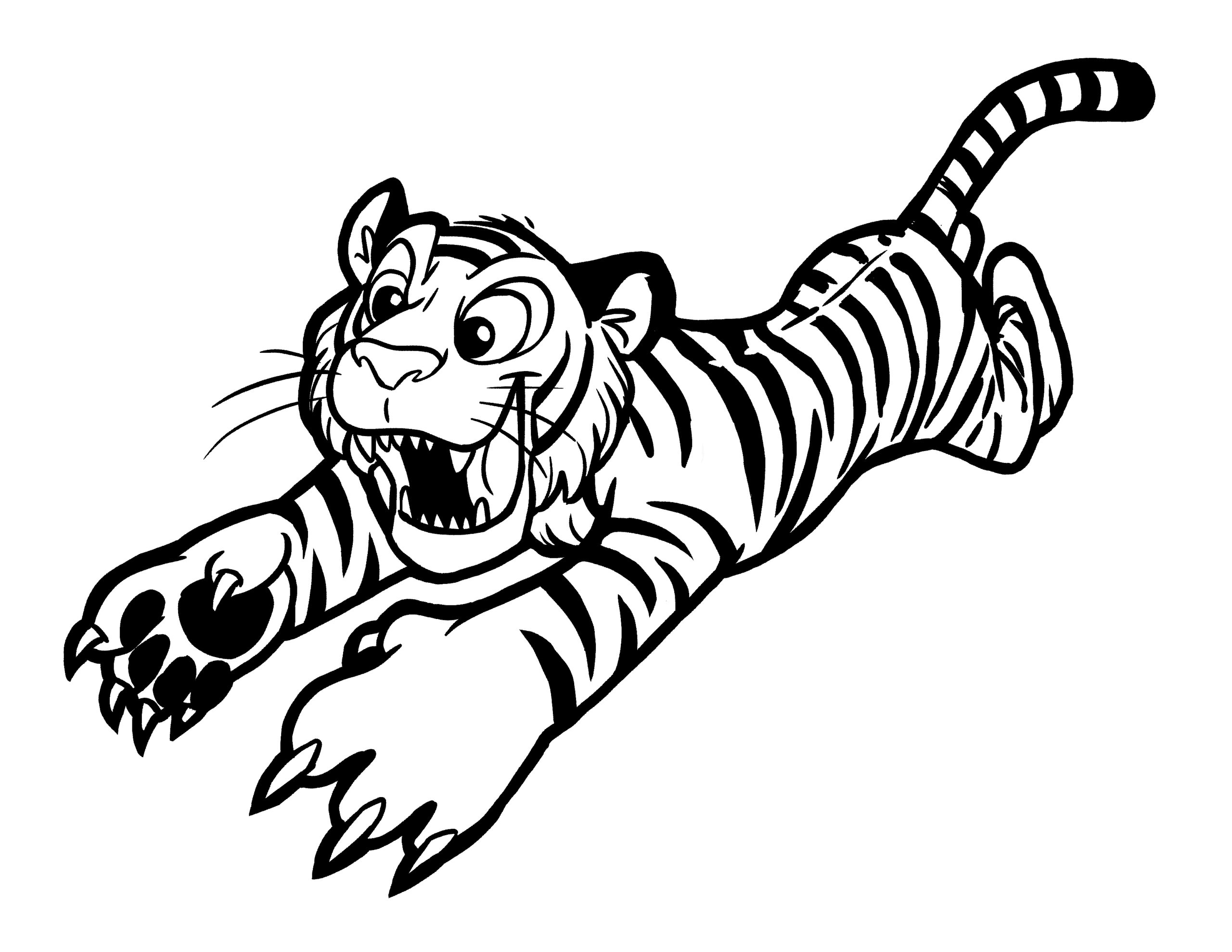 Printable Tiger Pictures To Color