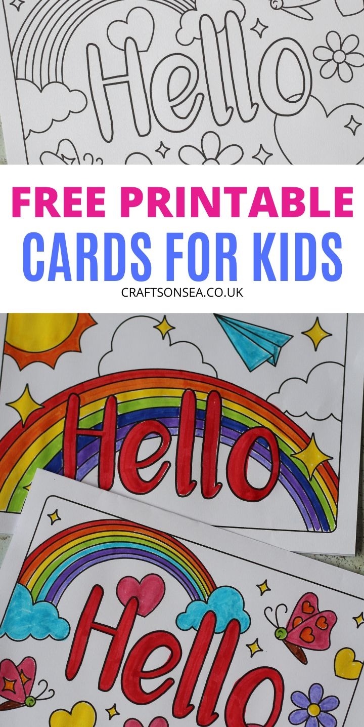 Hello Greeting Cards FREE Printable Cards For Kids Kids Cards Free 