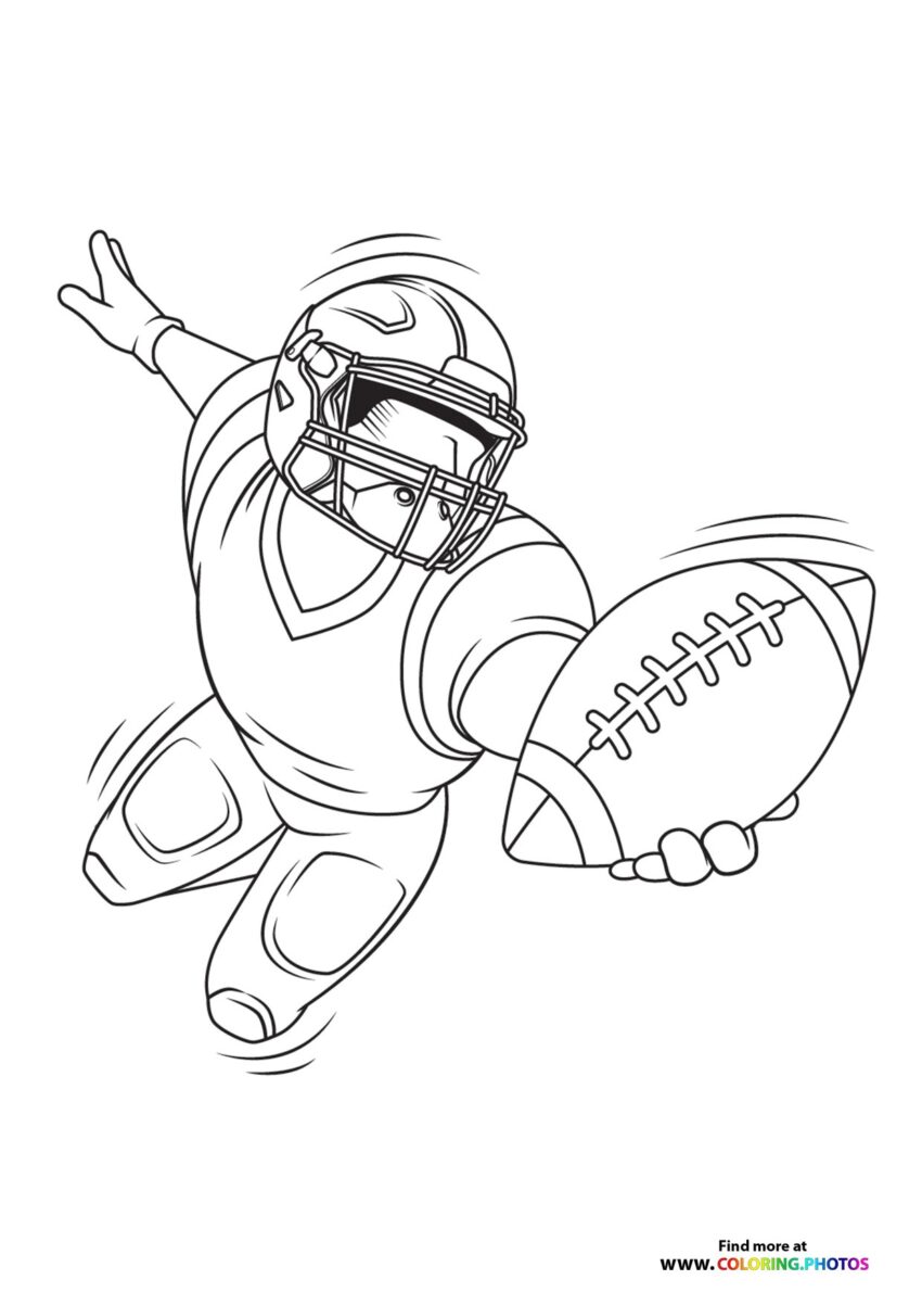NFL Players Coloring Pages For Kids Free Print Or Download