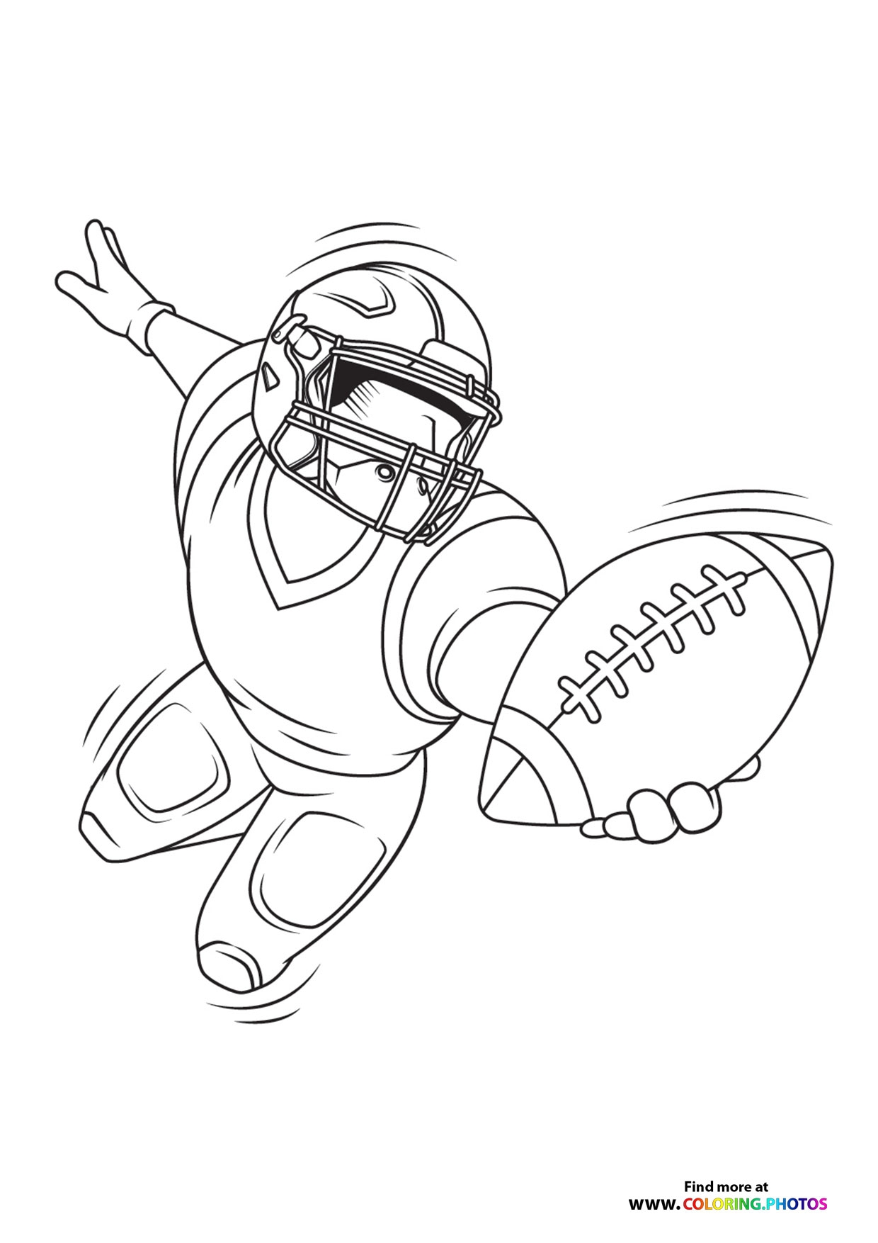 NFL Players Coloring Pages For Kids Free Print Or Download
