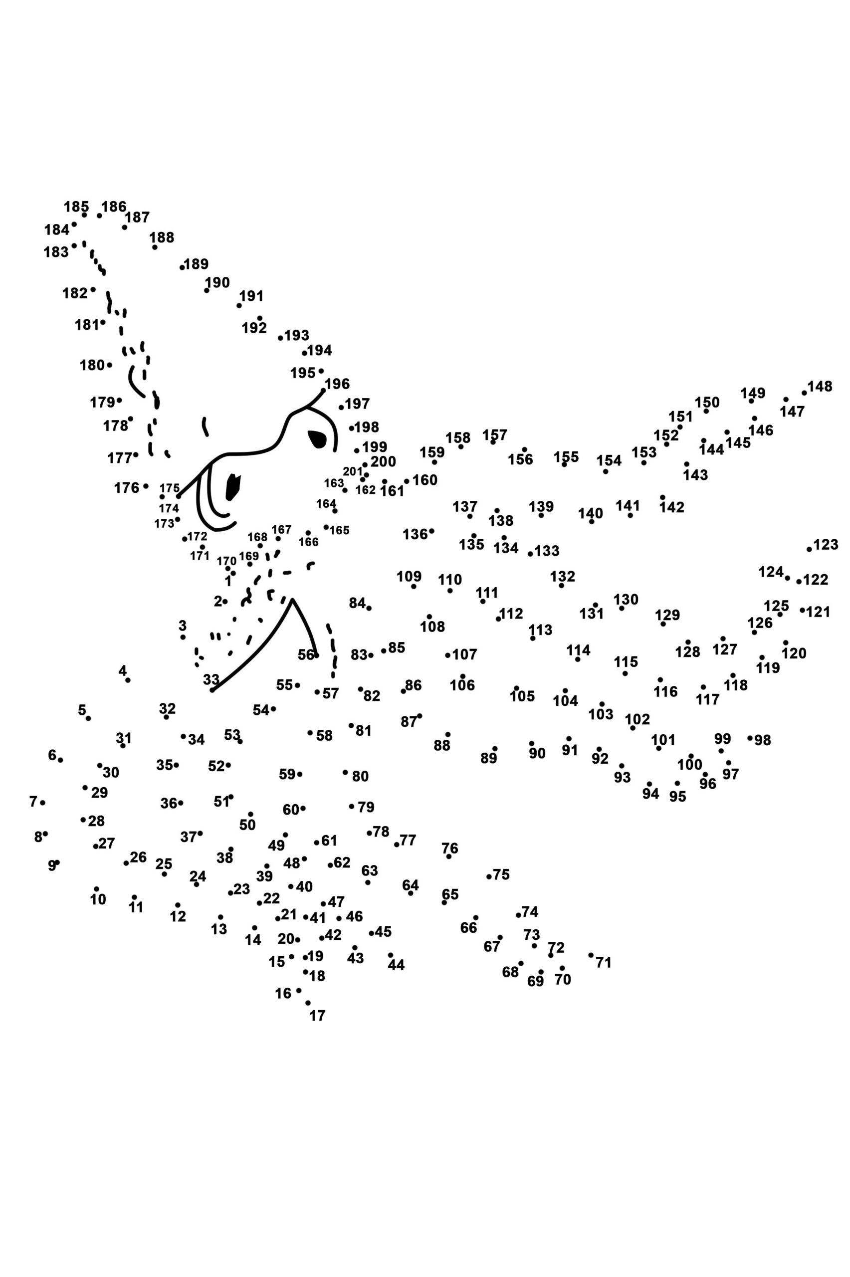 Octopus Connect The Dots Printable 201