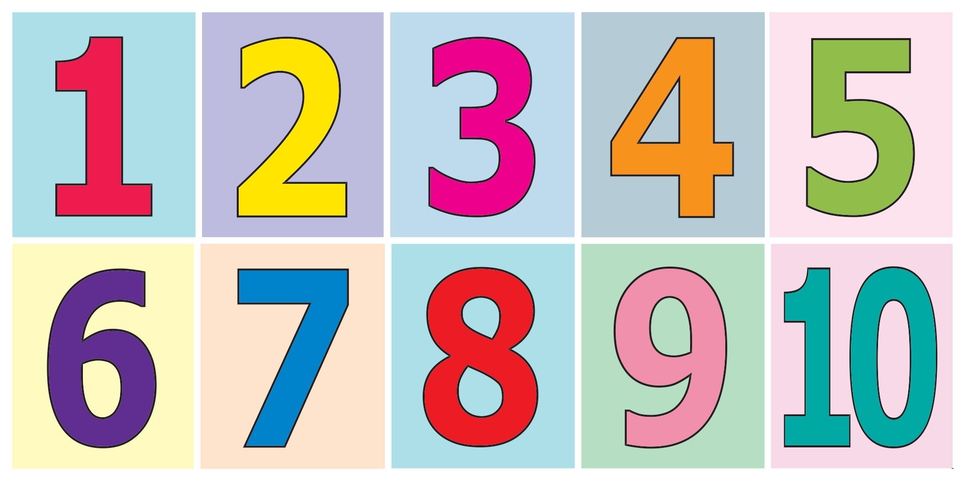 Preschool Numbers 1 10 Practice 101 Printable Colored Printable 