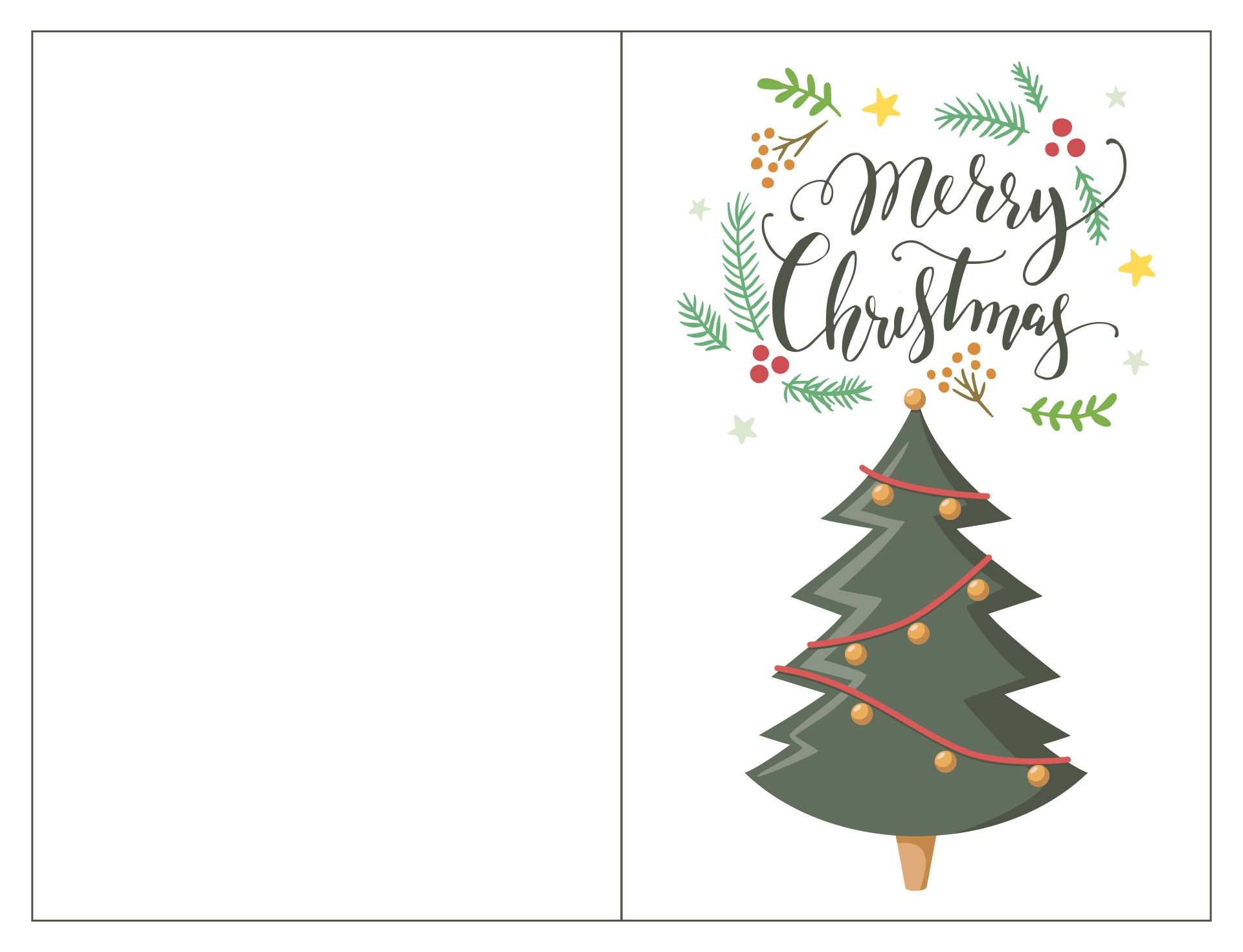 Templates Free Printable Cards For Christmas