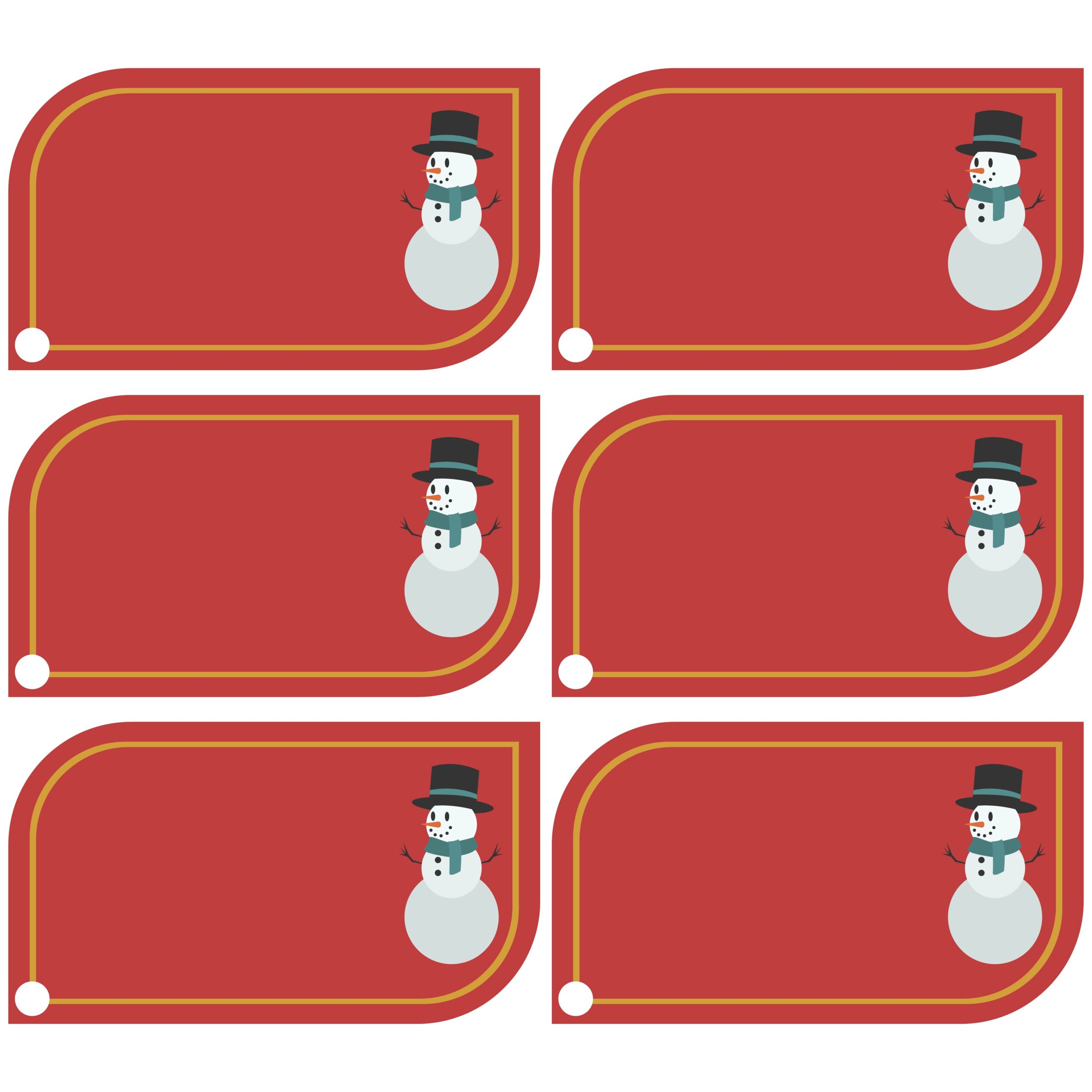 Printable Christmas Name Tags