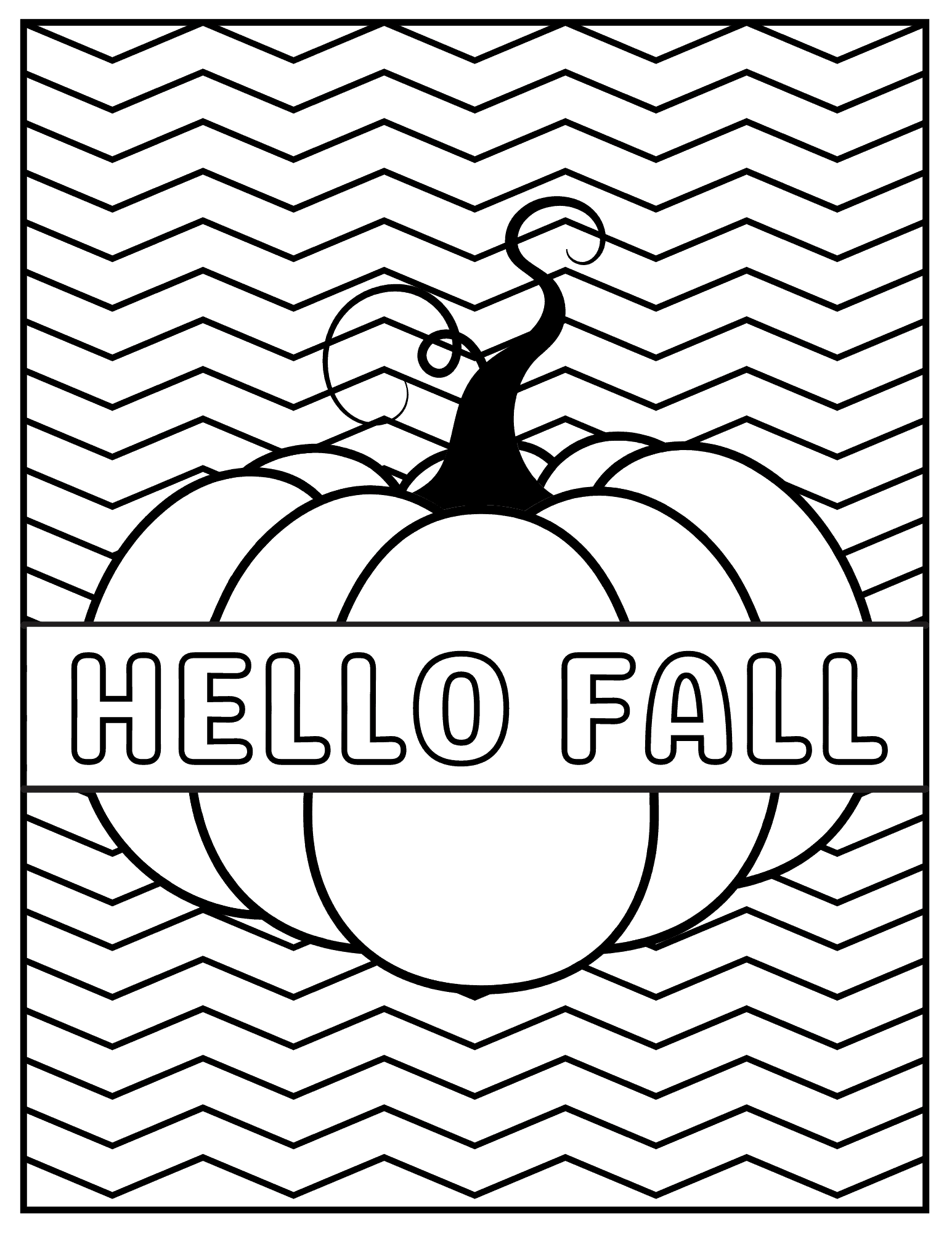 Printable Easy Fall Coloring Pages Delightful Activities For Kids