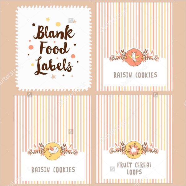 Printable Food Labels