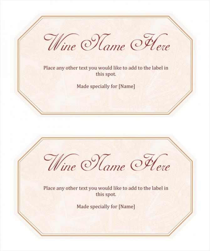Printable Label Template For Word Printable Templates