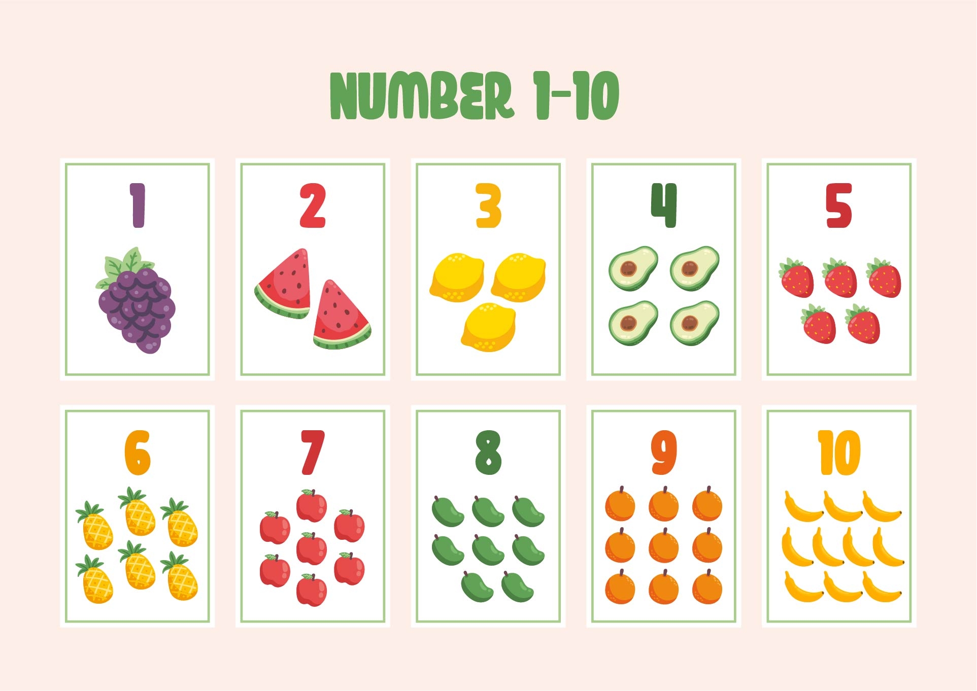 Printable Numbers 1 10