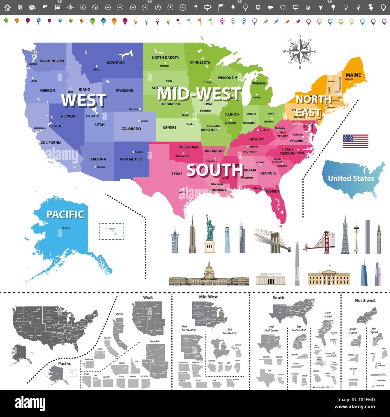 Printable Us Map By Regions Printable Us Maps Vrogue co