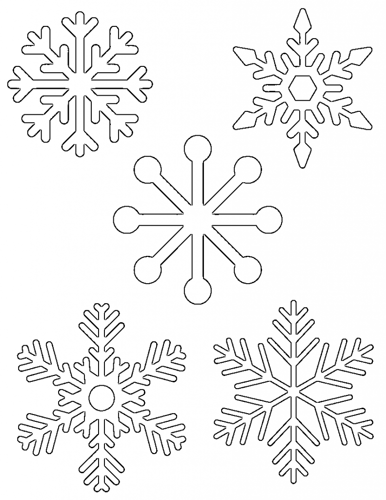 Easy Snowflake Template Printable