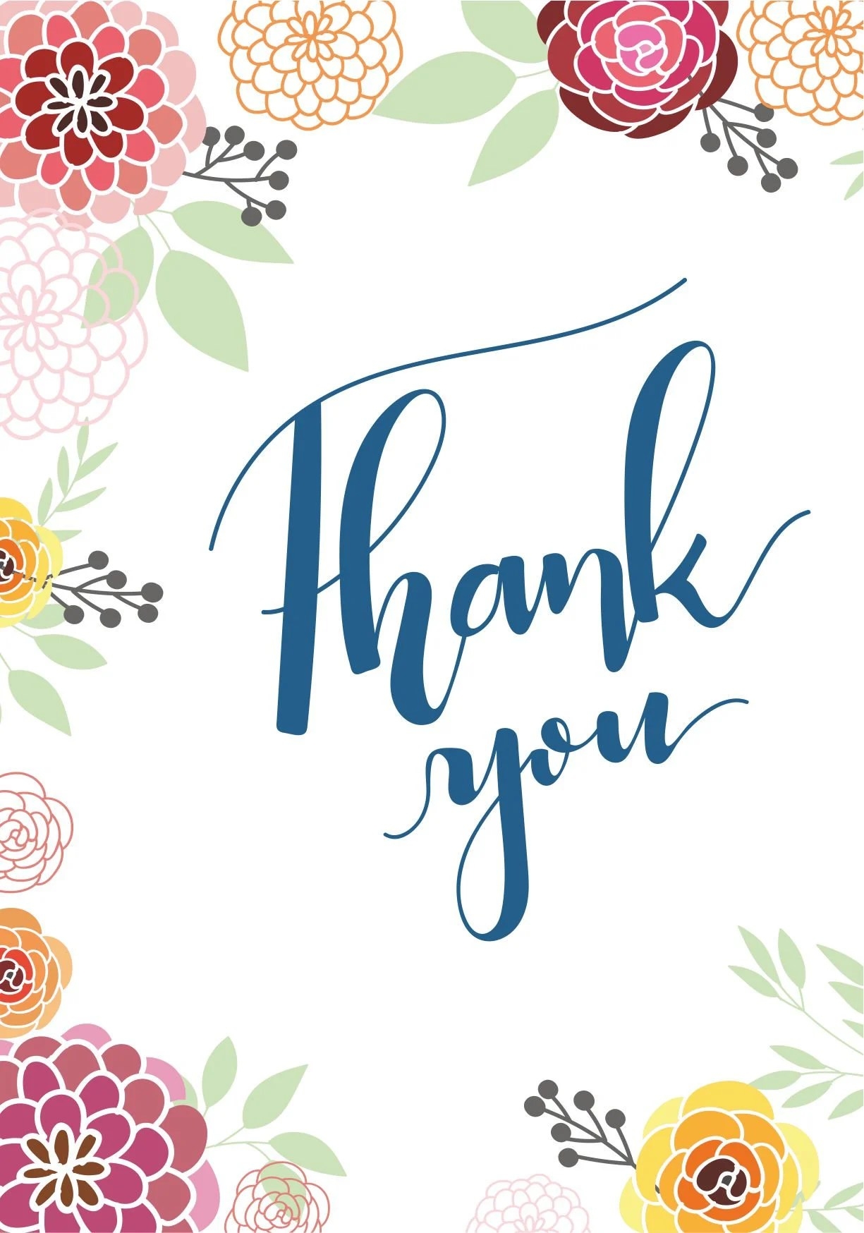 Thank You Card Template Free Printable Skip To End Of List Printable 