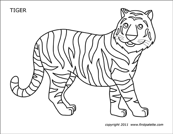 Tiger Free Printable Templates Coloring Pages FirstPalette