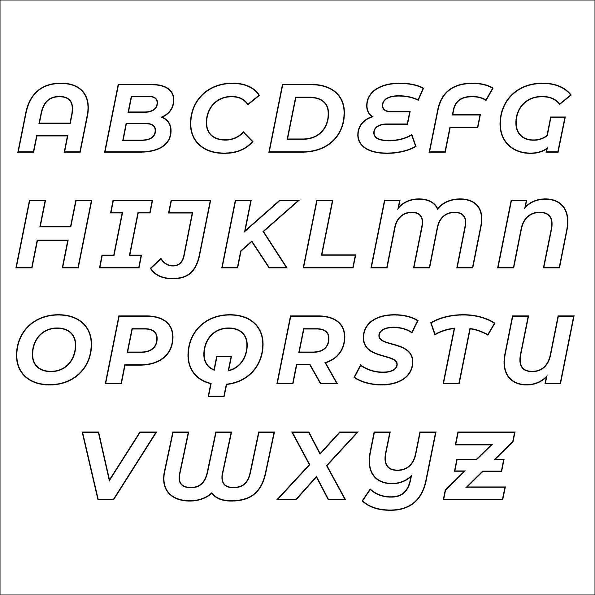 10 Best Free Printable Alphabet Stencil Letters Template Artofit