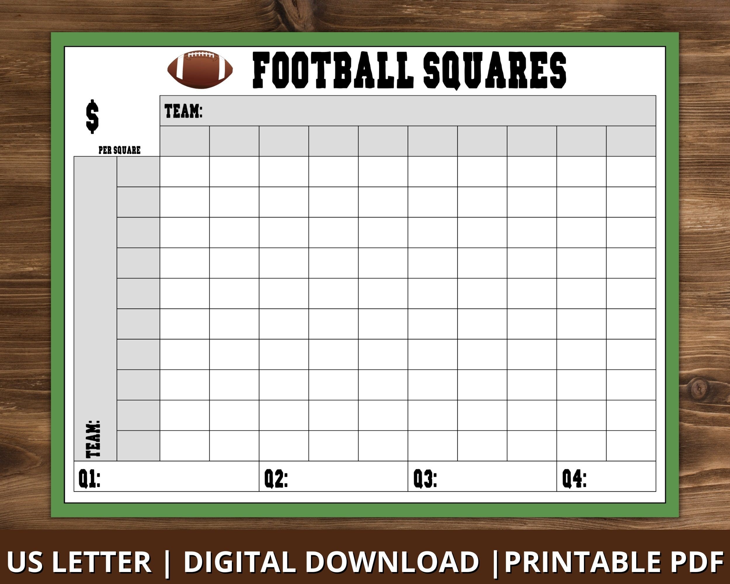 10 Best Printable 100 Square Football Pool Grid Artofit
