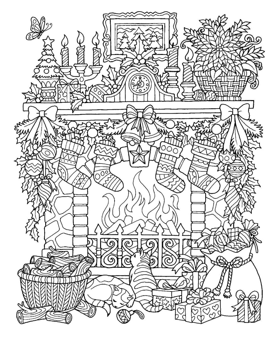 12 Free Christmas Coloring Pages Drawings