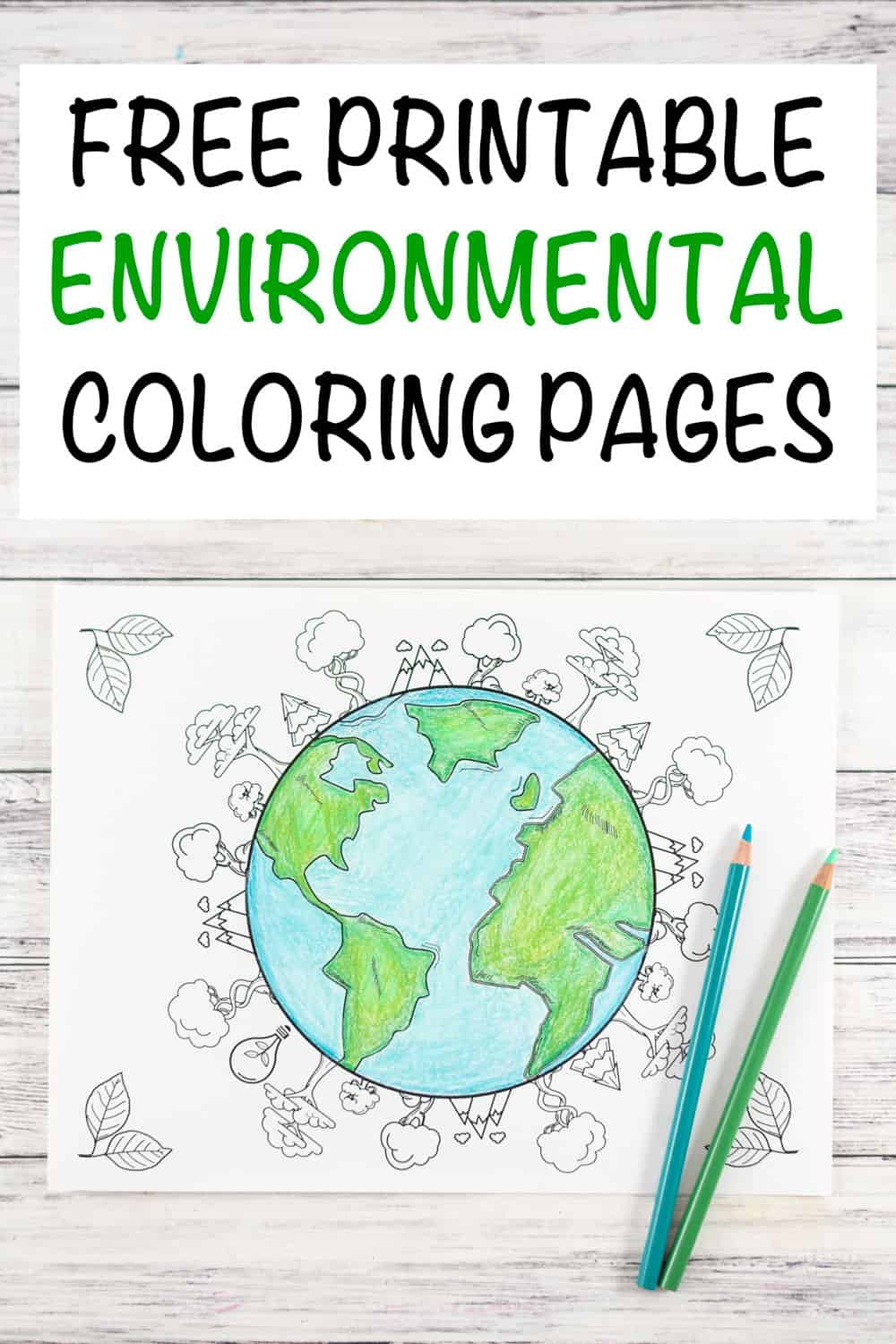 20 Earth Day And Environmental Coloring Pages The Artisan Life