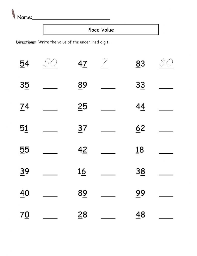 2Nd Grade Math Worksheets Printable