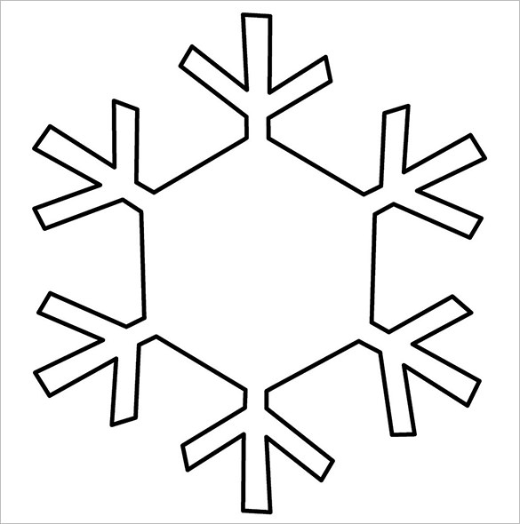 Printable Snowflake Template Pdf