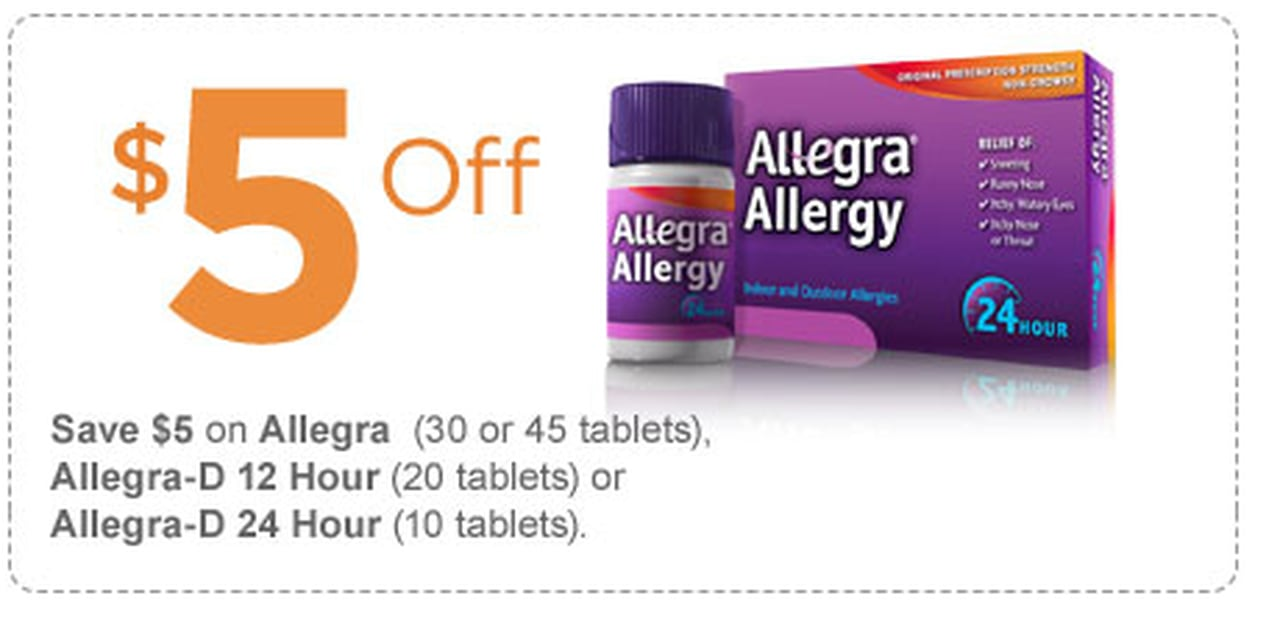 Allegra 5 Off Printable Coupon Via Facebook Al