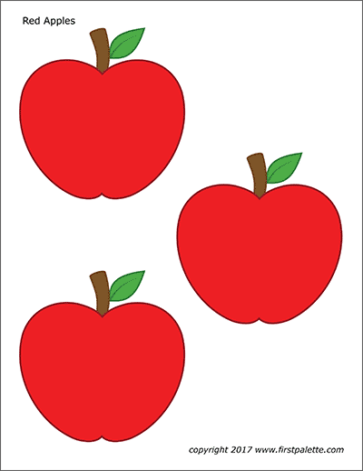 Apples Free Printable Templates Coloring Pages FirstPalette