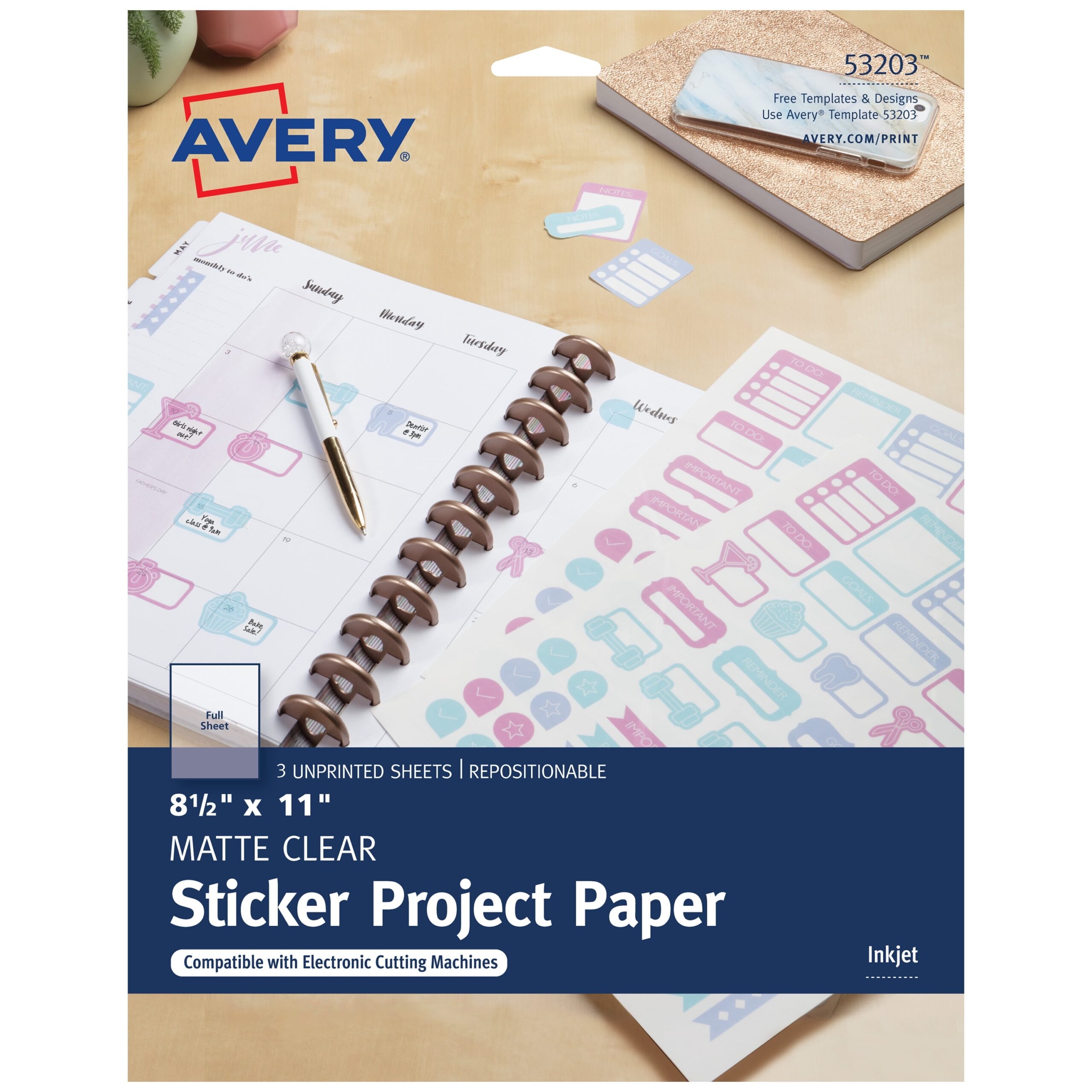 Printable Sticker Paper Nearby