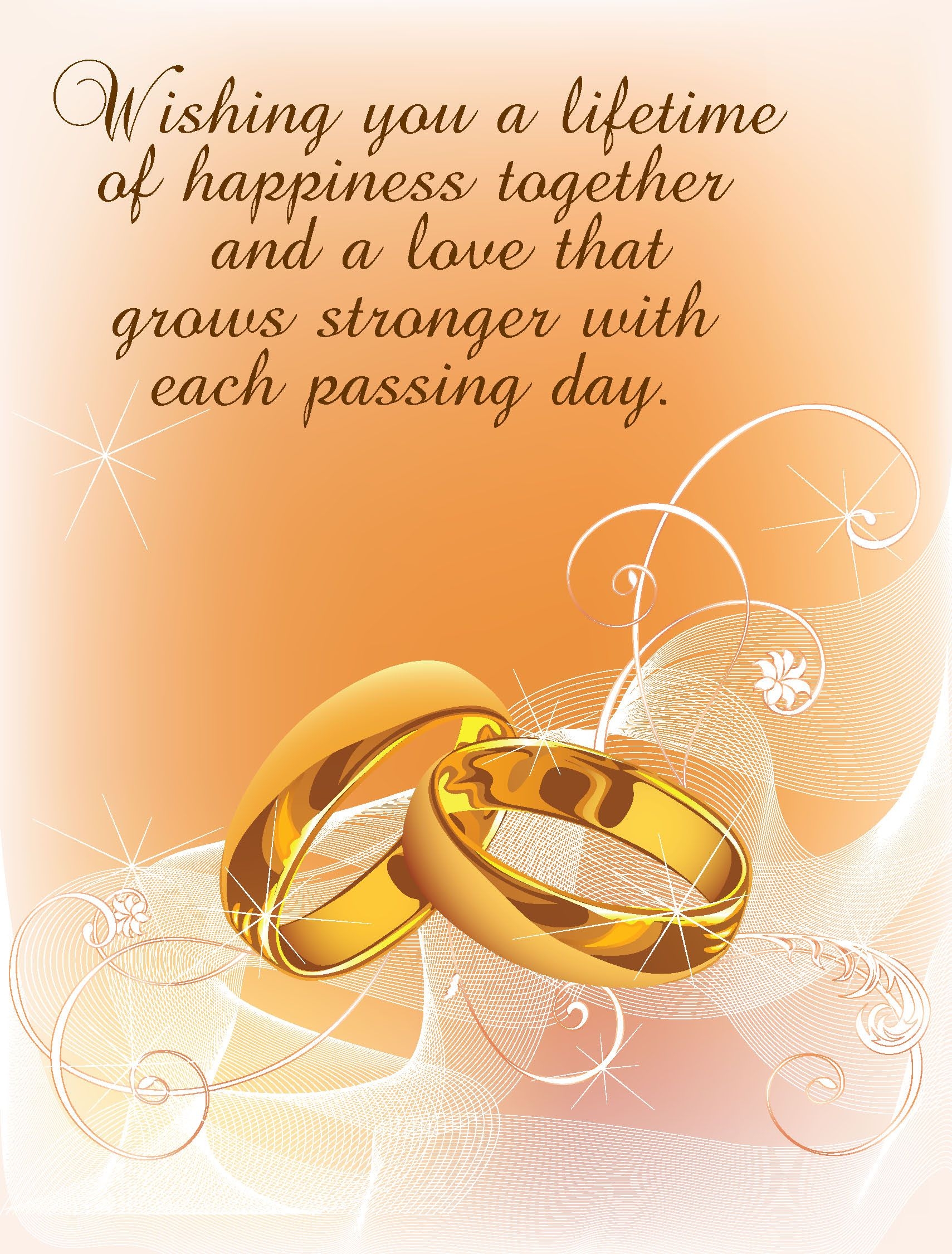 Printable Wedding Wishes Cards