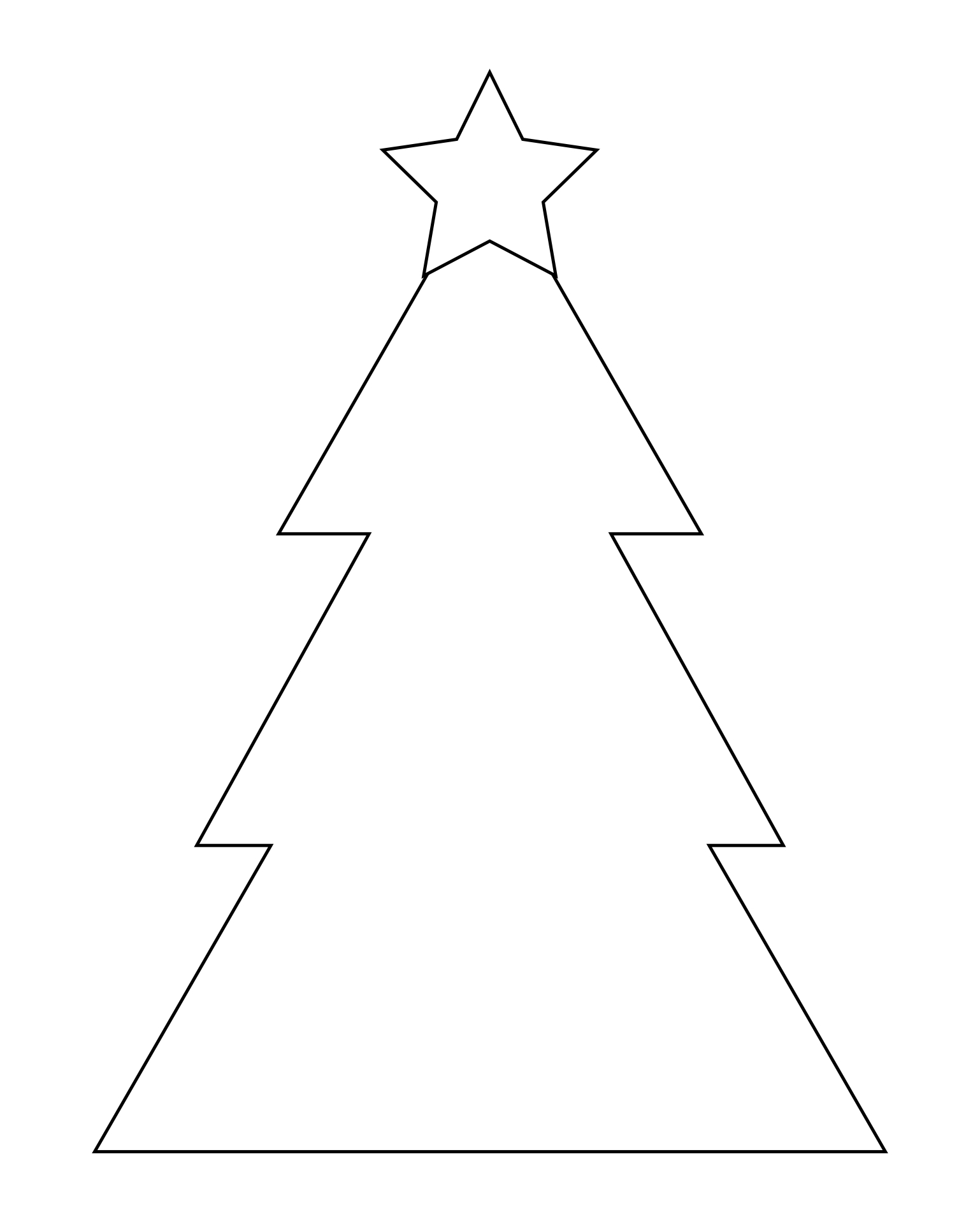 Blank Christmas Tree 10 Free PDF Printables Printablee