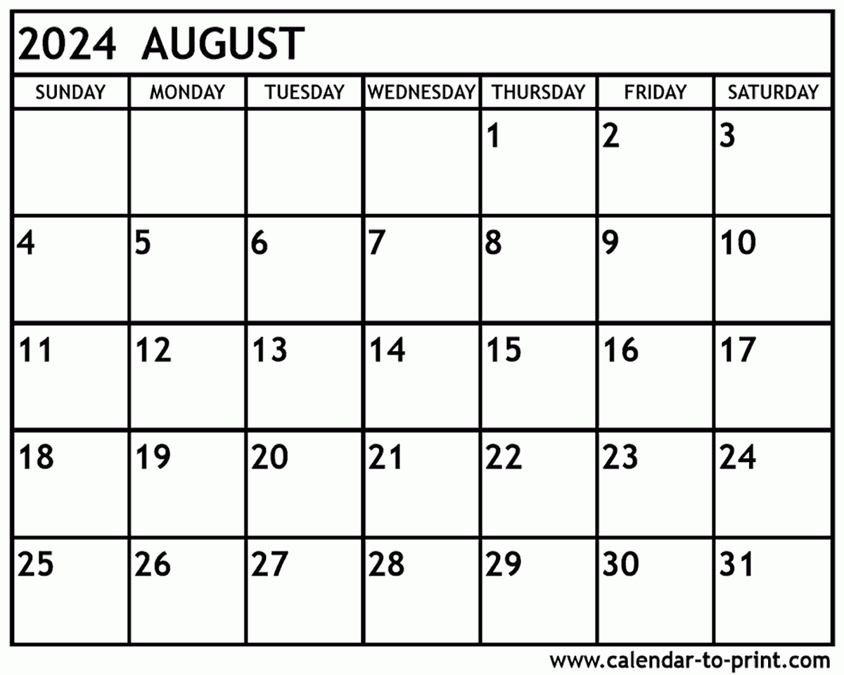 Calendar 2025 August 2025 Ardine Latrena
