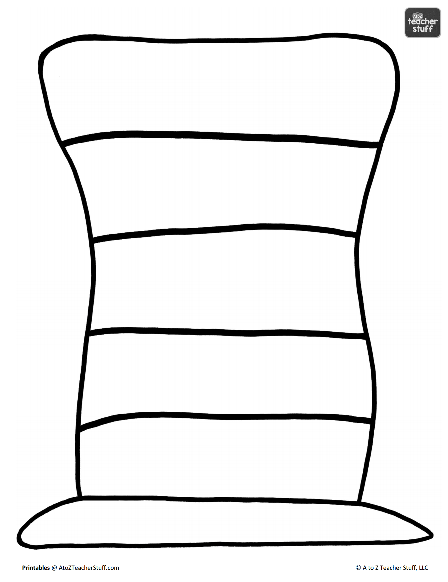 Cat The Hat Printable Template