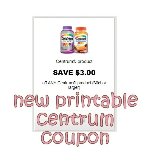 Centrum Printable Coupon